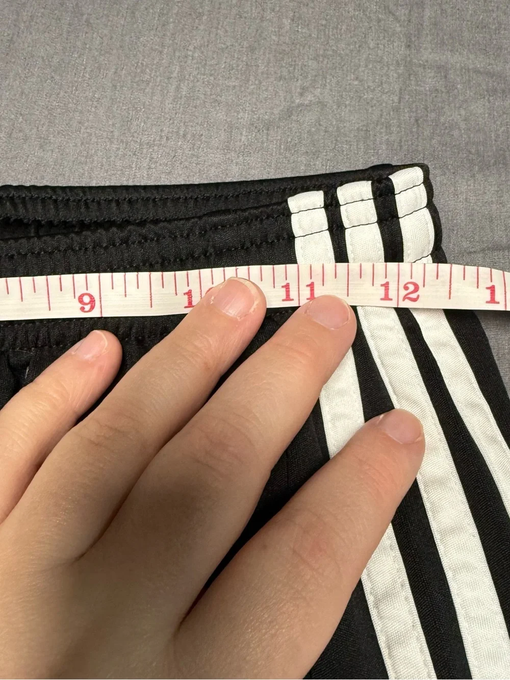 adidas Black Shorts with White 3-Stripes